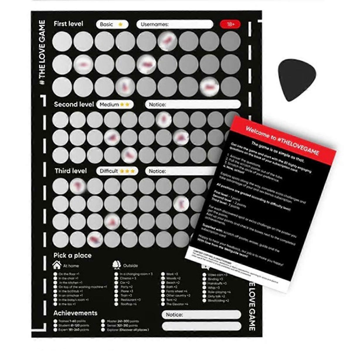 Valentine's Scratch-Off Date Poster