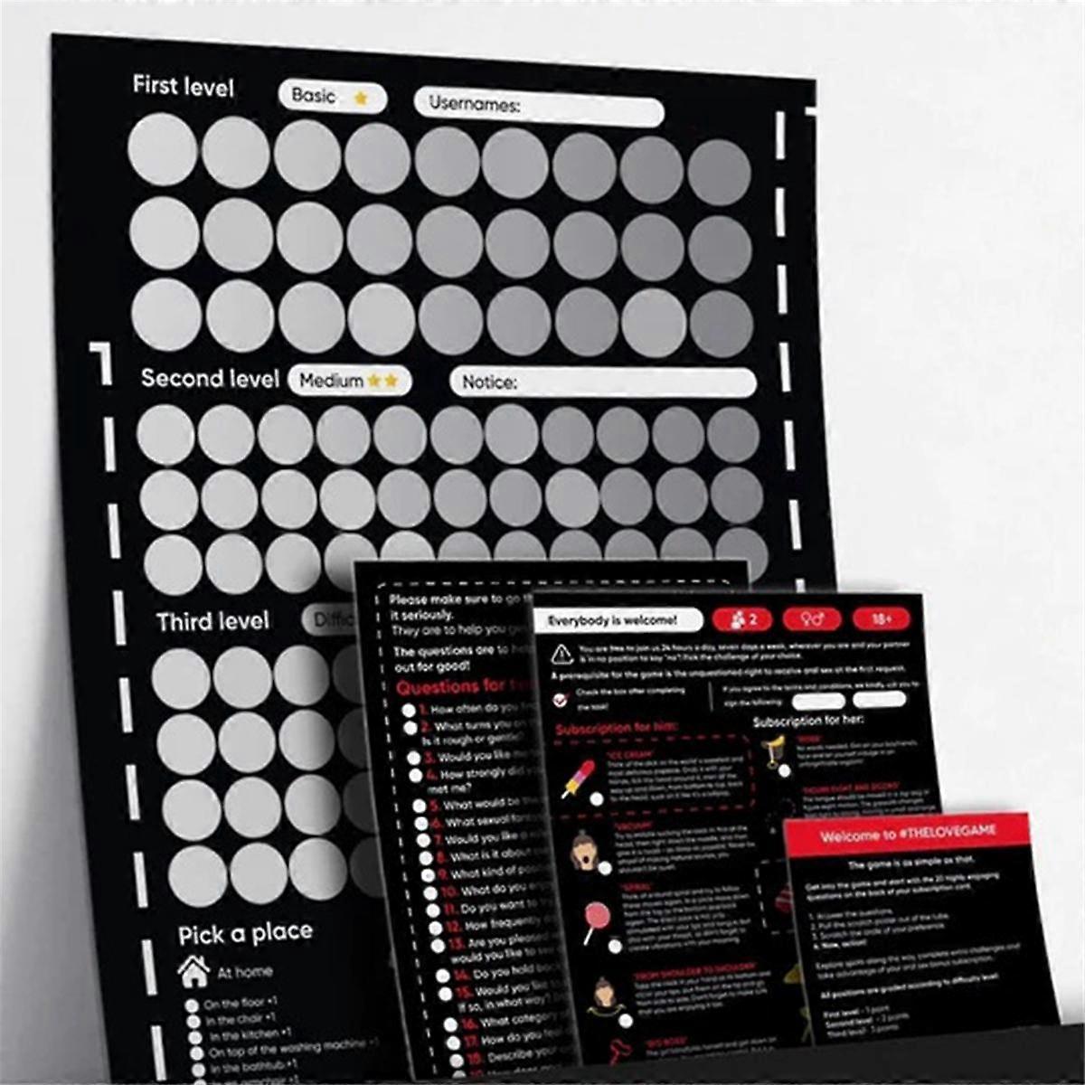 Valentine's Scratch-Off Date Poster