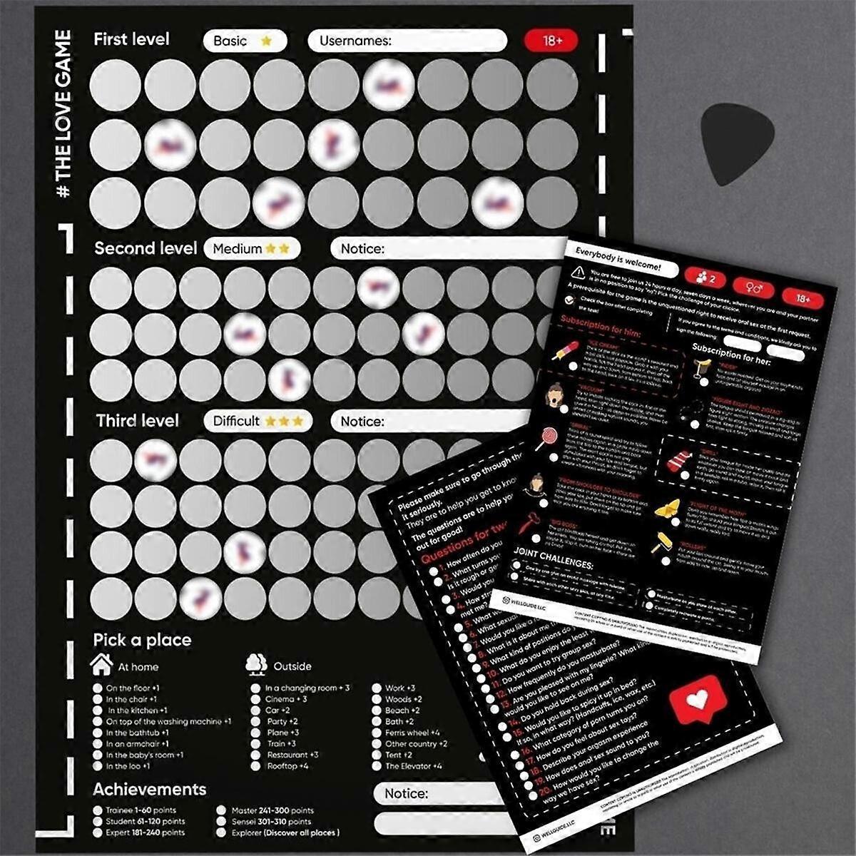 Valentine's Scratch-Off Date Poster