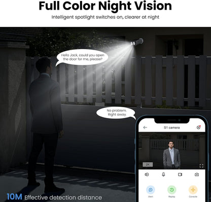 Wansview SolarGuard™ 2K Outdoor Security Camera
