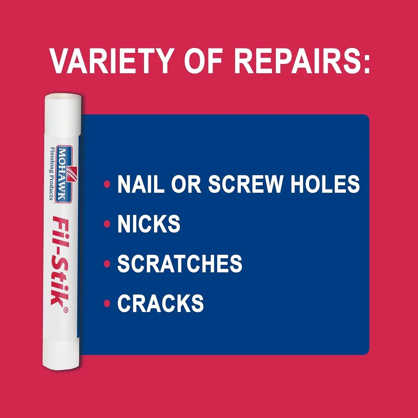 Mohawk Fil-Stik Wood Filler Putty Stick – White M230-0202: